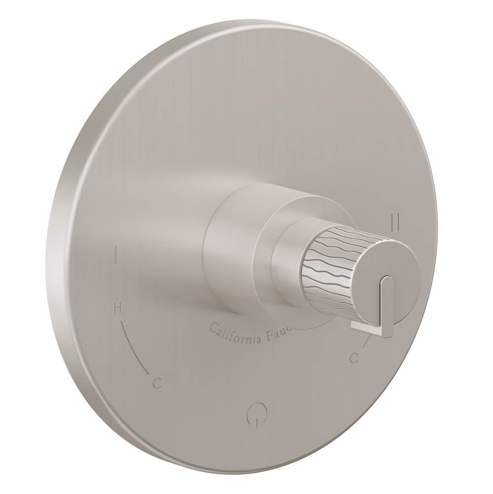 California Faucets - Dual Pressure Balance Trim Only - Gloss White