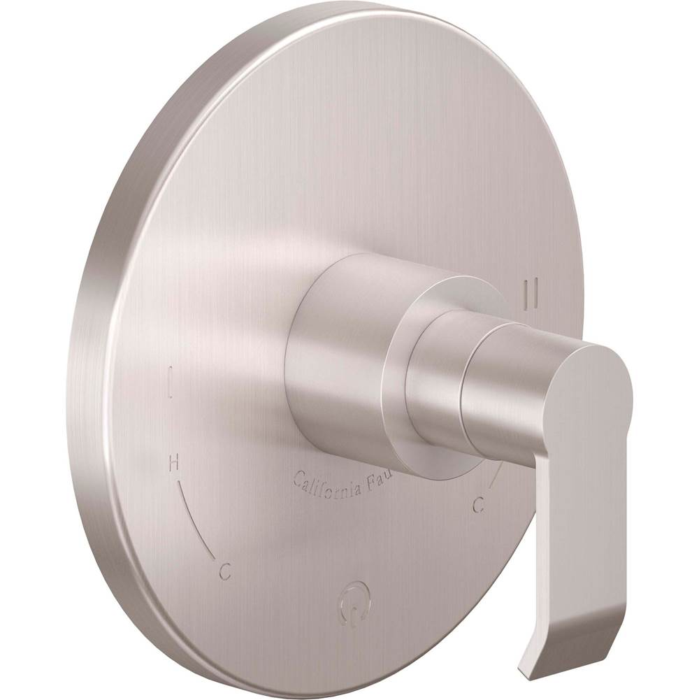California Faucets - Dual Pressure Balance Trim Only - Gloss White