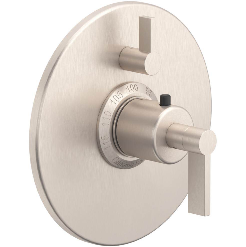 California Faucets - StyleTherm Trim Only with Single Volume Control - Gloss White