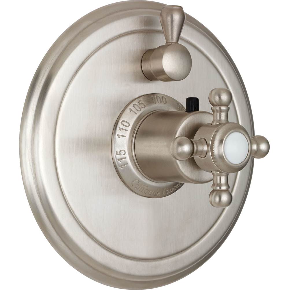 California Faucets - StyleTherm Trim Only with Single Volume Control - Gloss White