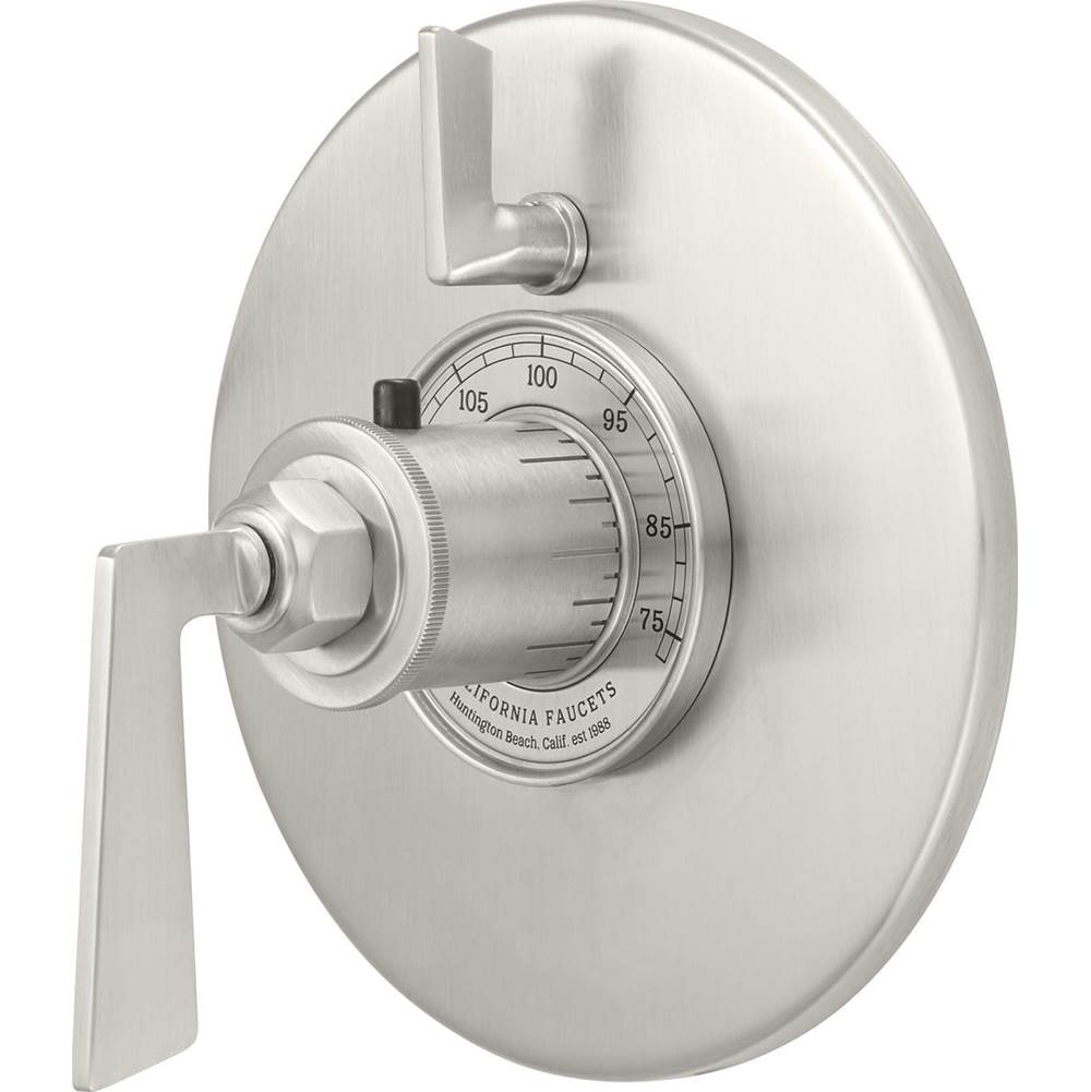 California Faucets - StyleTherm Trim Only with Single Volume Control - Gloss White