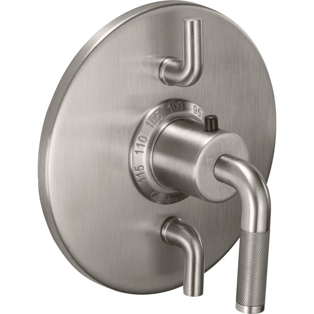 California Faucets - StyleTherm Trim Only with Dual Volume Control - Gloss White