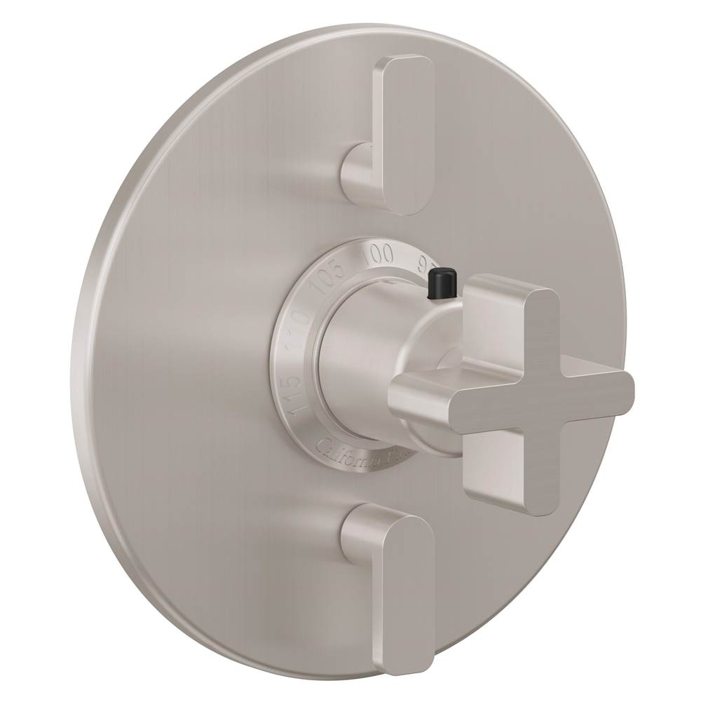 California Faucets - StyleTherm Trim Only with Dual Volume Control - Gloss White
