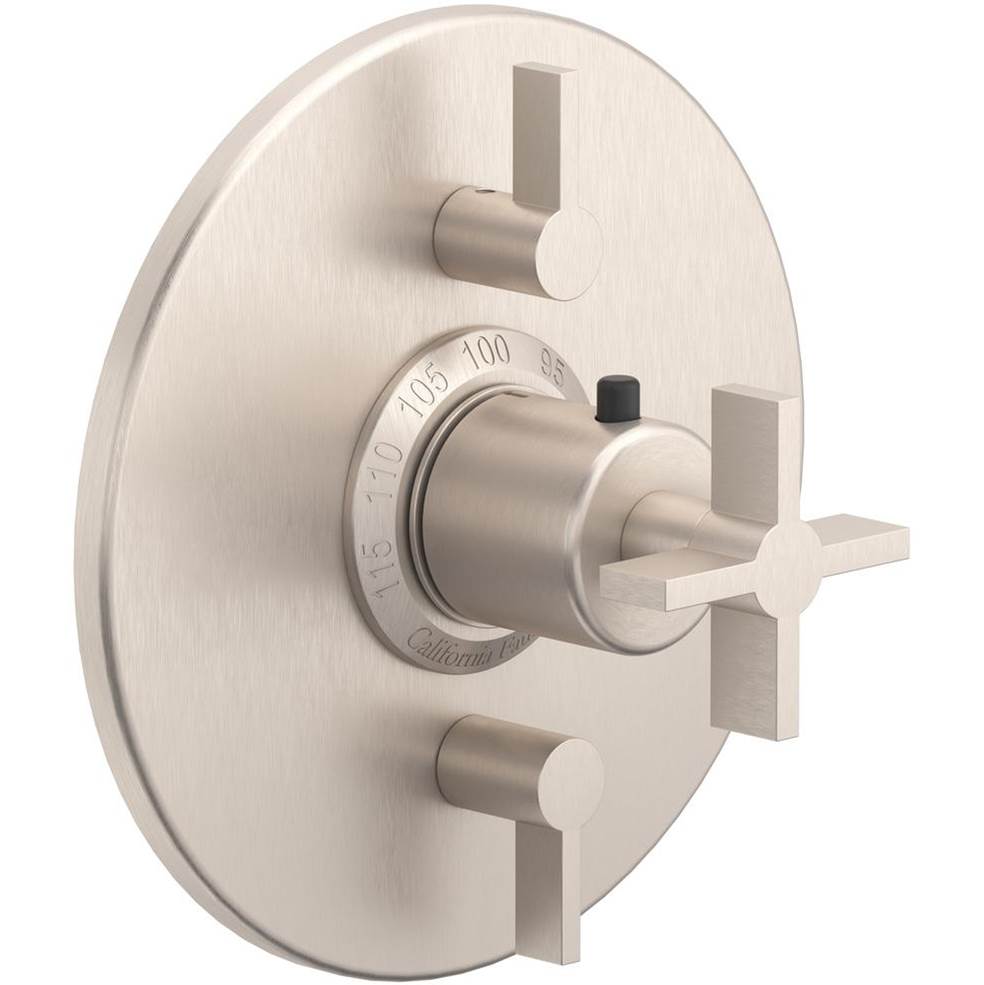 California Faucets - StyleTherm Trim Only with Dual Volume Control - Gloss White