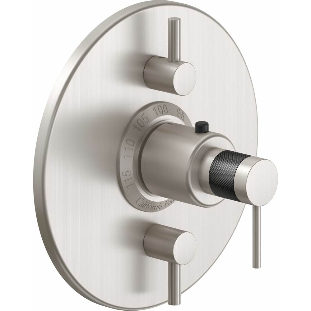 California Faucets - StyleTherm Trim Only with Dual Volume Control - Gloss White