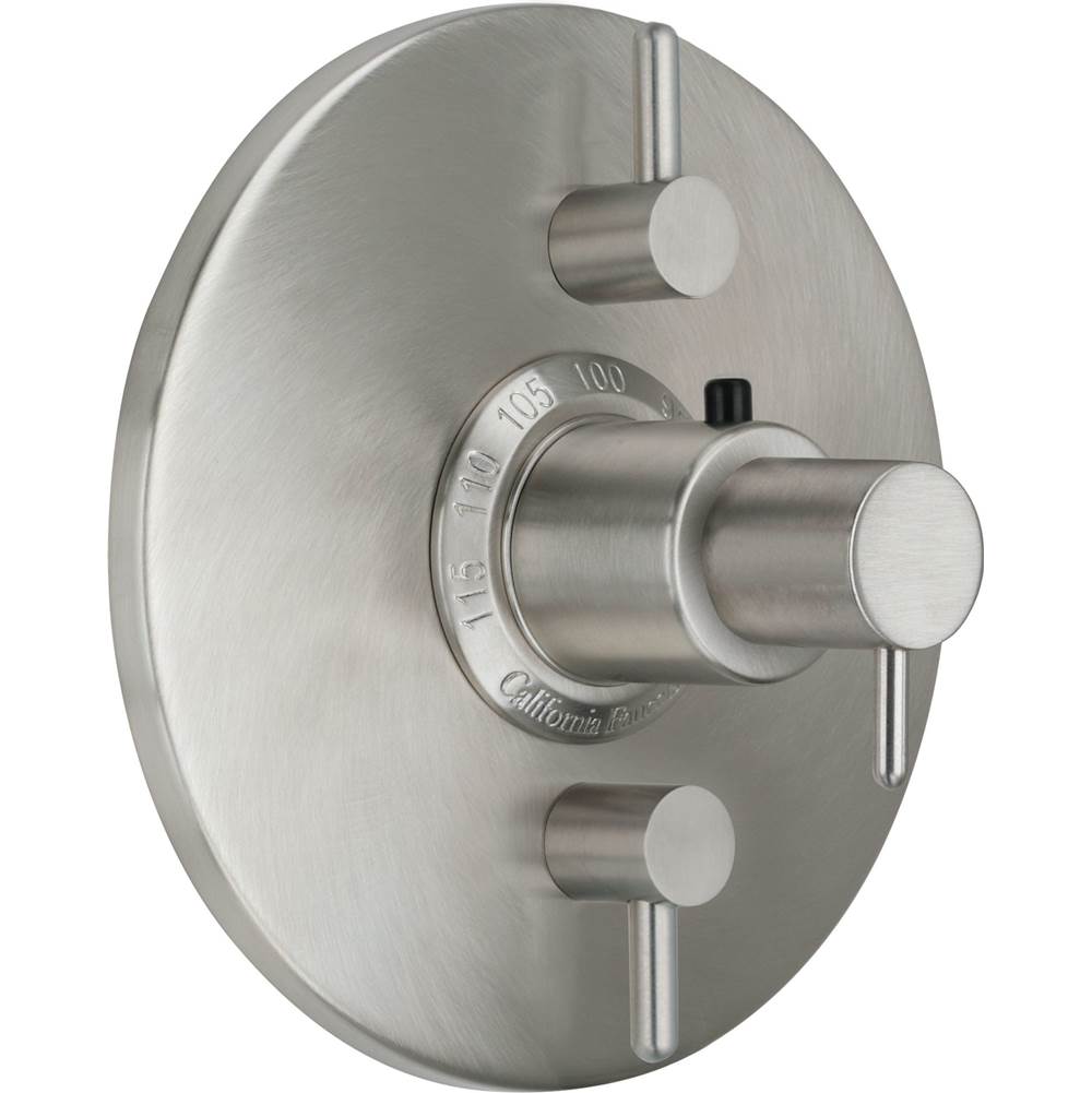 California Faucets - StyleTherm Trim Only with Dual Volume Control - Gloss White