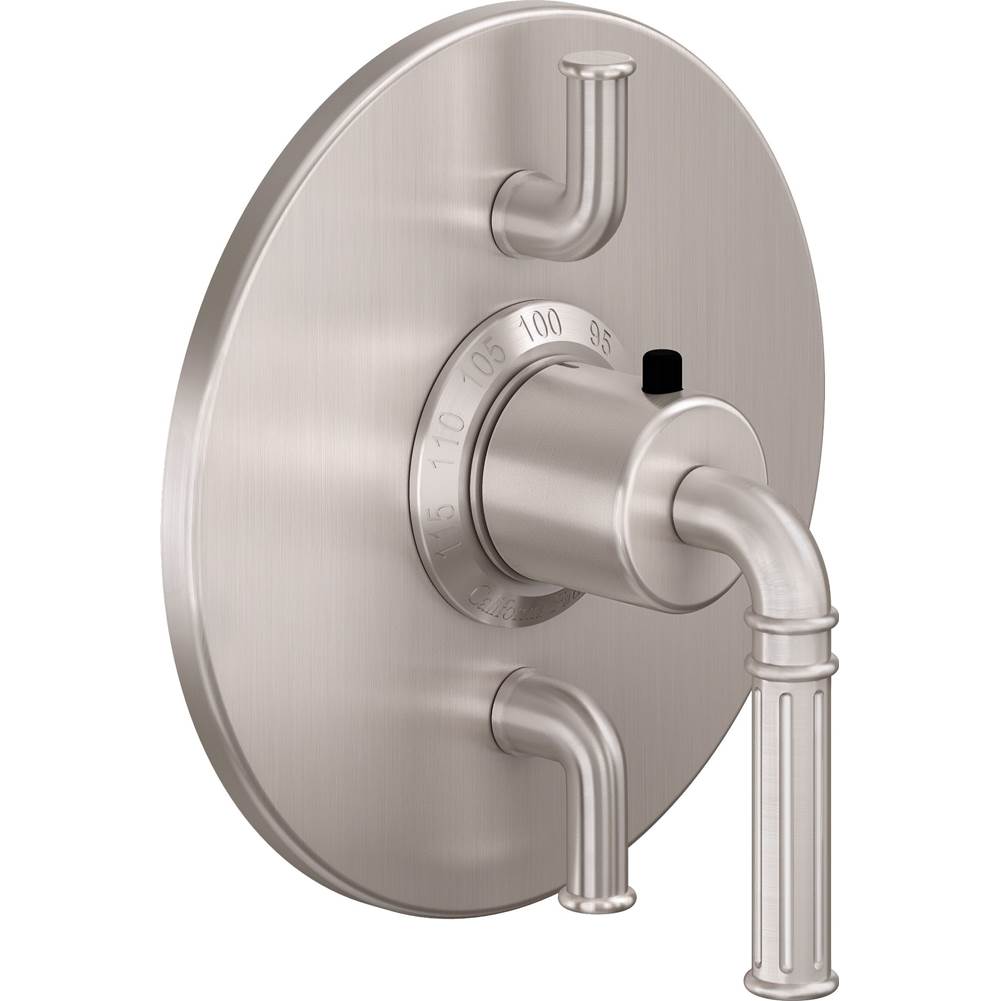 California Faucets - StyleTherm Trim Only with Dual Volume Control - Gloss White