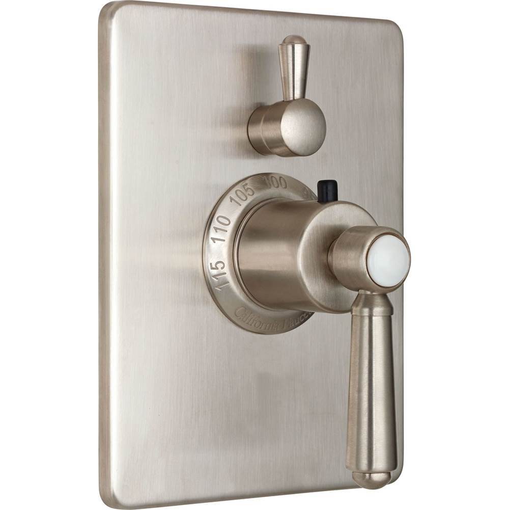 California Faucets - StyleTherm Trim Only with Single Volume Control - Gloss White