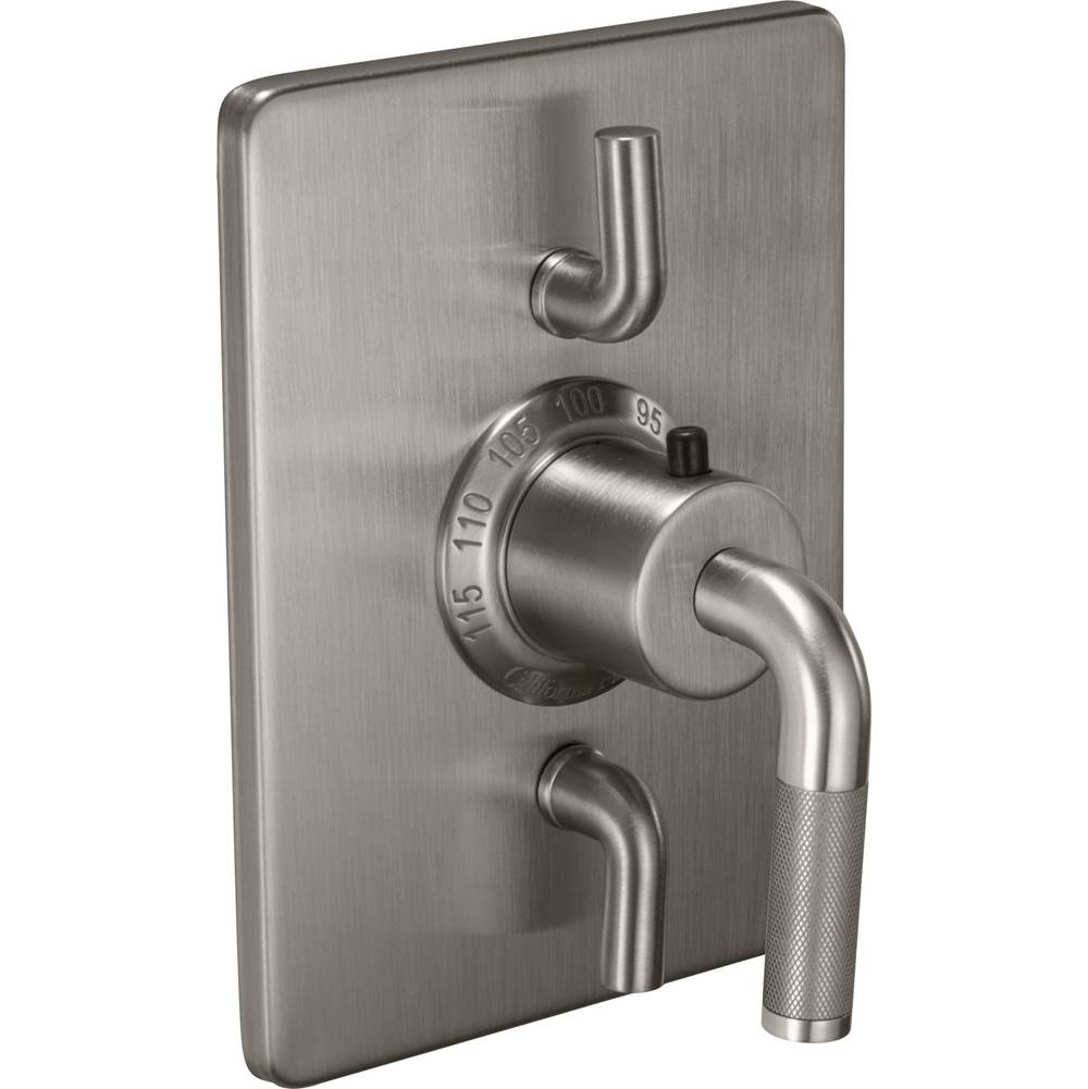 California Faucets - StyleTherm Trim Only with Dual Volume Control - Gloss White
