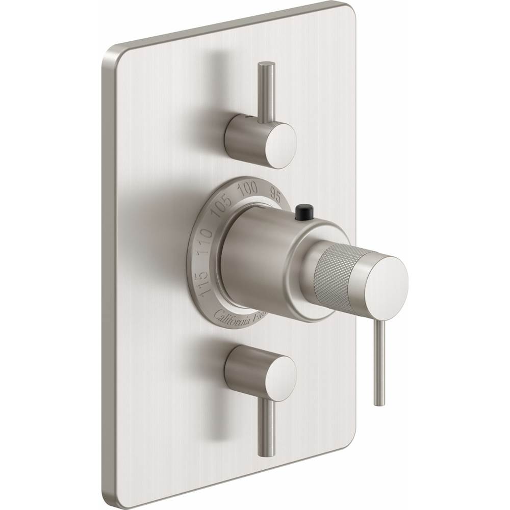 California Faucets - StyleTherm Trim Only with Dual Volume Control - Gloss White