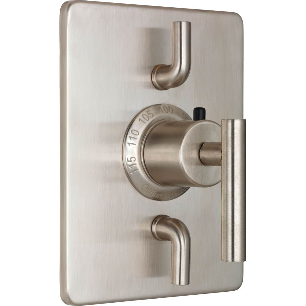 California Faucets - StyleTherm Trim Only with Dual Volume Control - Gloss White