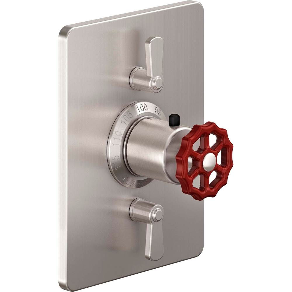 California Faucets - StyleTherm Trim Only with Dual Volume Control - Gloss White