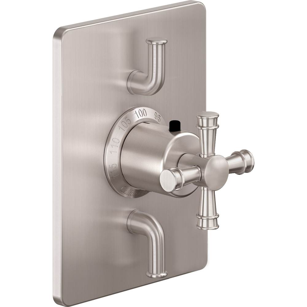California Faucets - StyleTherm Trim Only with Dual Volume Control - Gloss White
