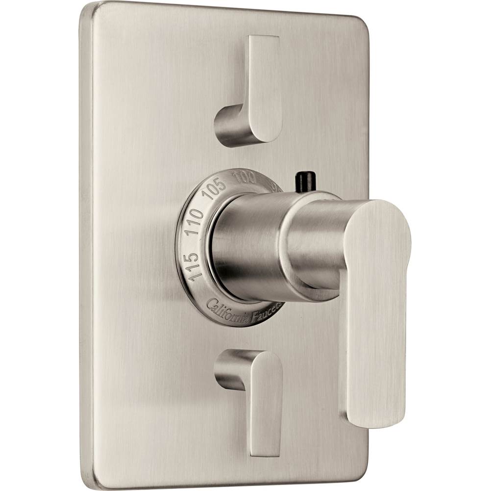 California Faucets - StyleTherm Trim Only with Dual Volume Control - Gloss White