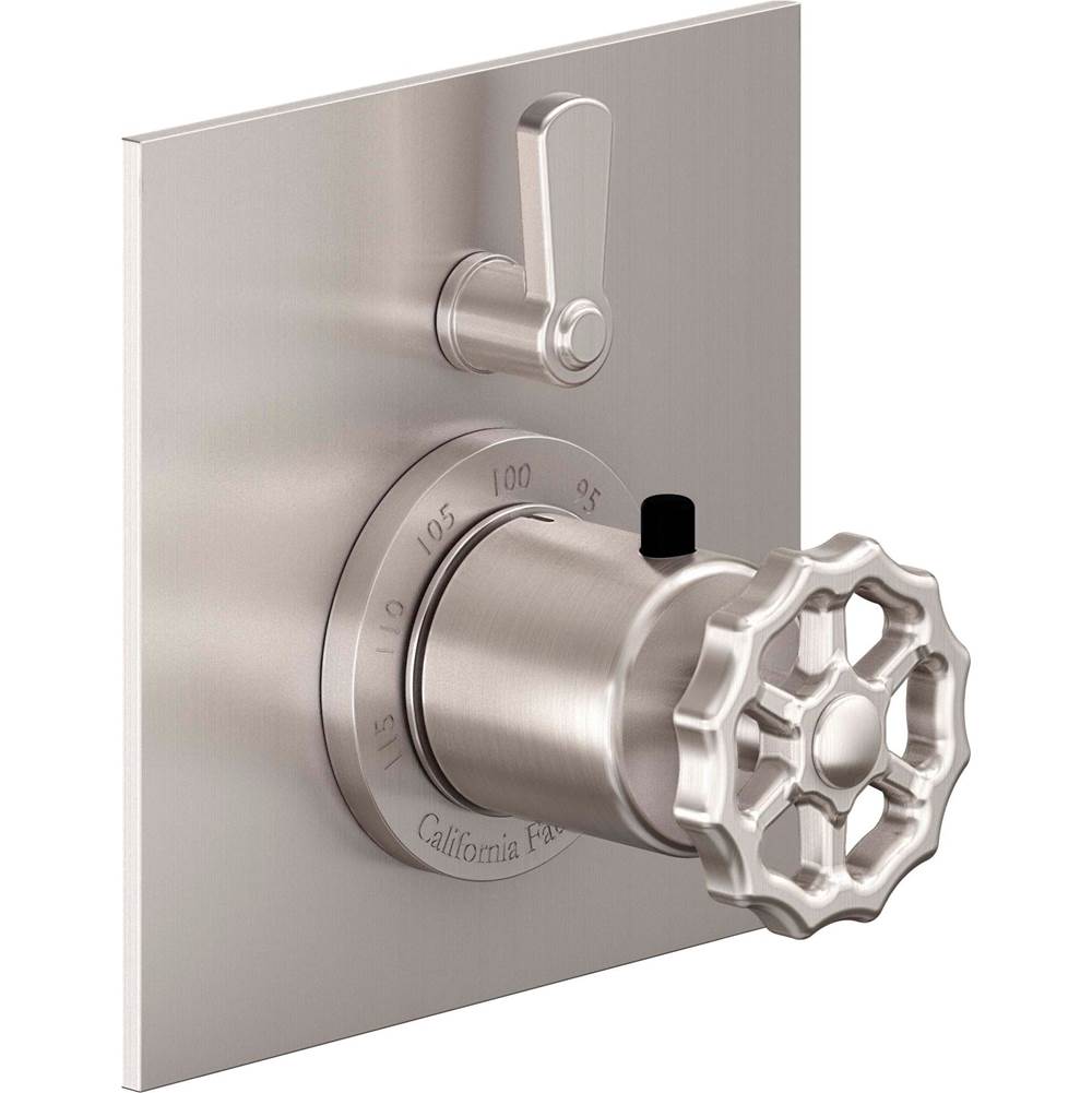 California Faucets - StyleTherm Trim Only with Single Volume Control - Gloss White