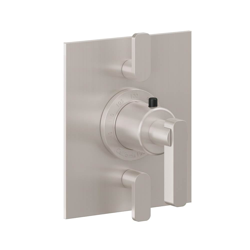 California Faucets - StyleTherm Trim Only with Dual Volume Control - Gloss White