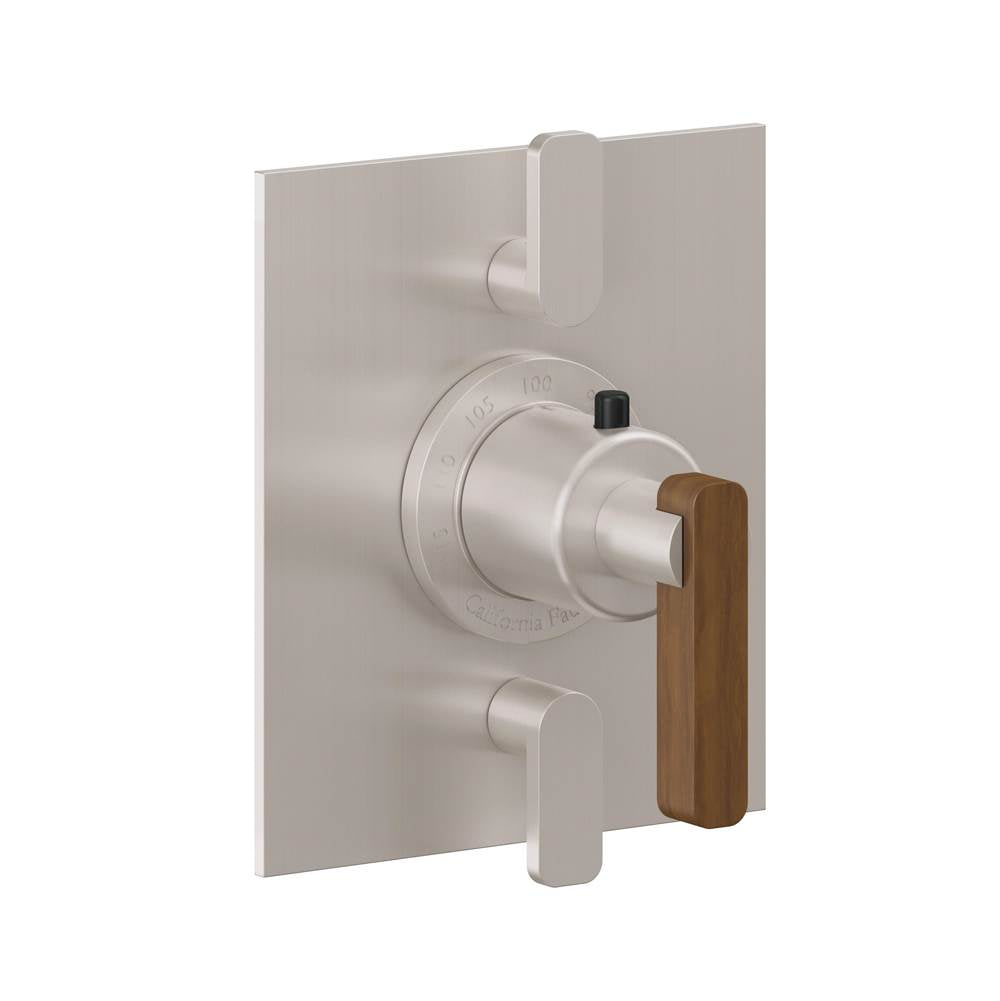 California Faucets - StyleTherm Trim Only with Dual Volume Control - Gloss White
