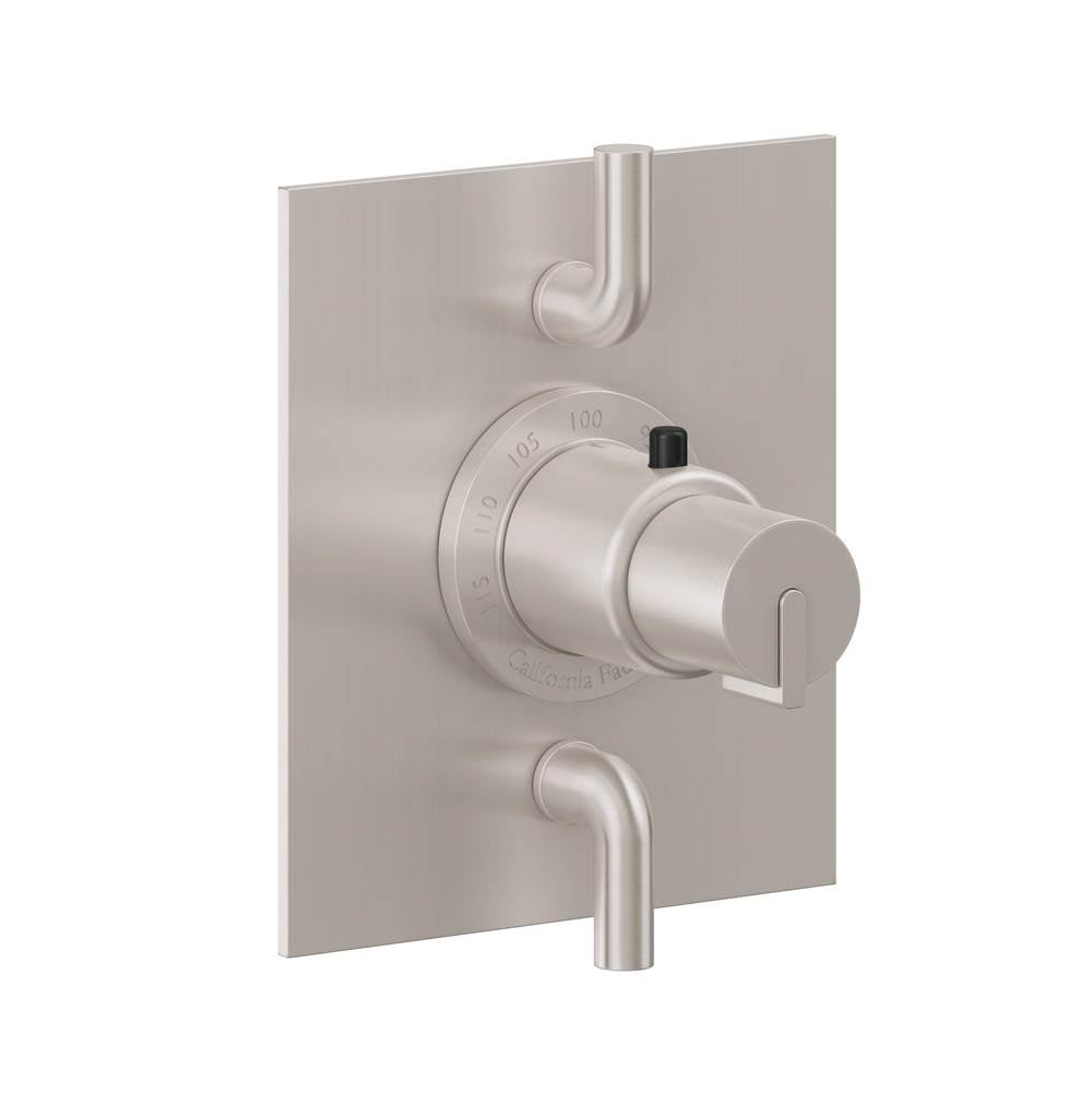 California Faucets - StyleTherm Trim Only with Dual Volume Control - Gloss White