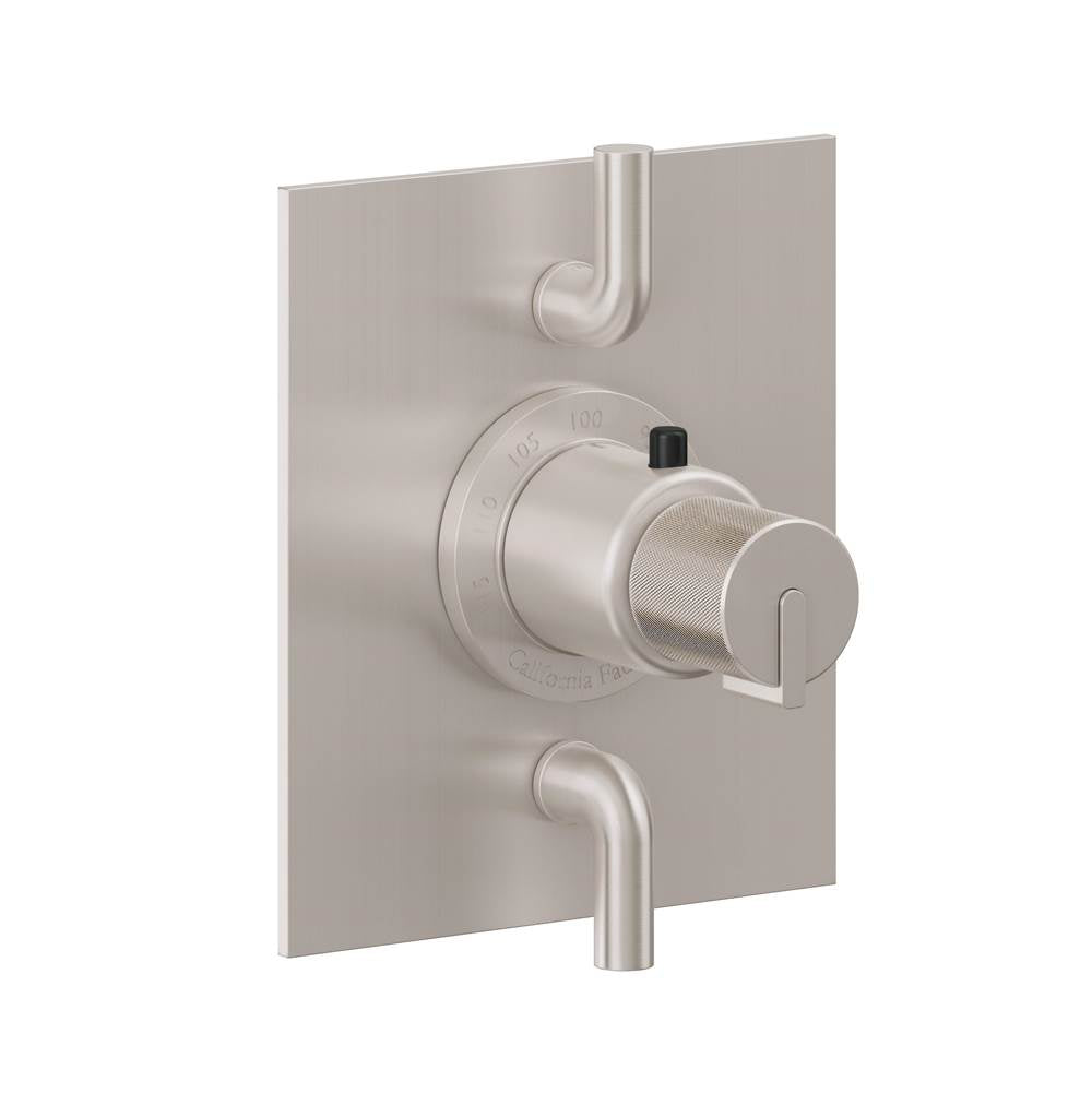 California Faucets - StyleTherm Trim Only with Dual Volume Control - Gloss White