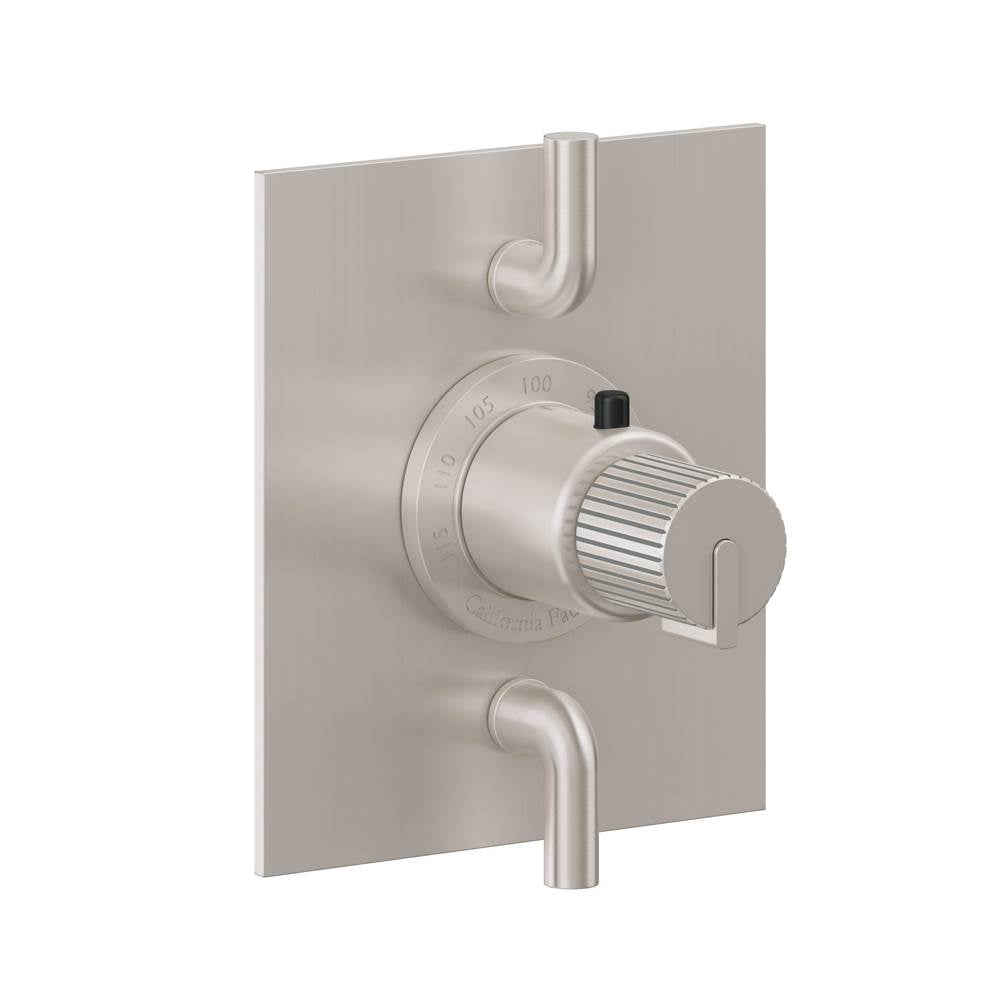 California Faucets - StyleTherm Trim Only with Dual Volume Control - Gloss White