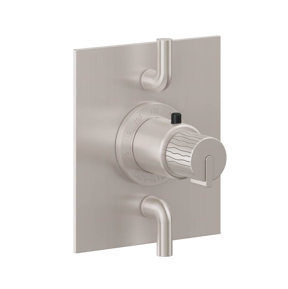 California Faucets - StyleTherm Trim Only with Dual Volume Control - Gloss White