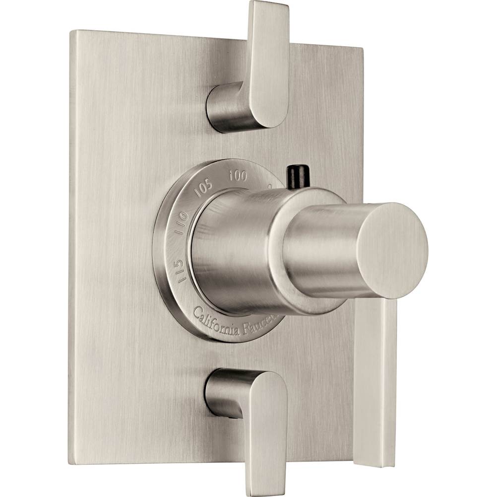 California Faucets - StyleTherm Trim Only with Dual Volume Control - Gloss White