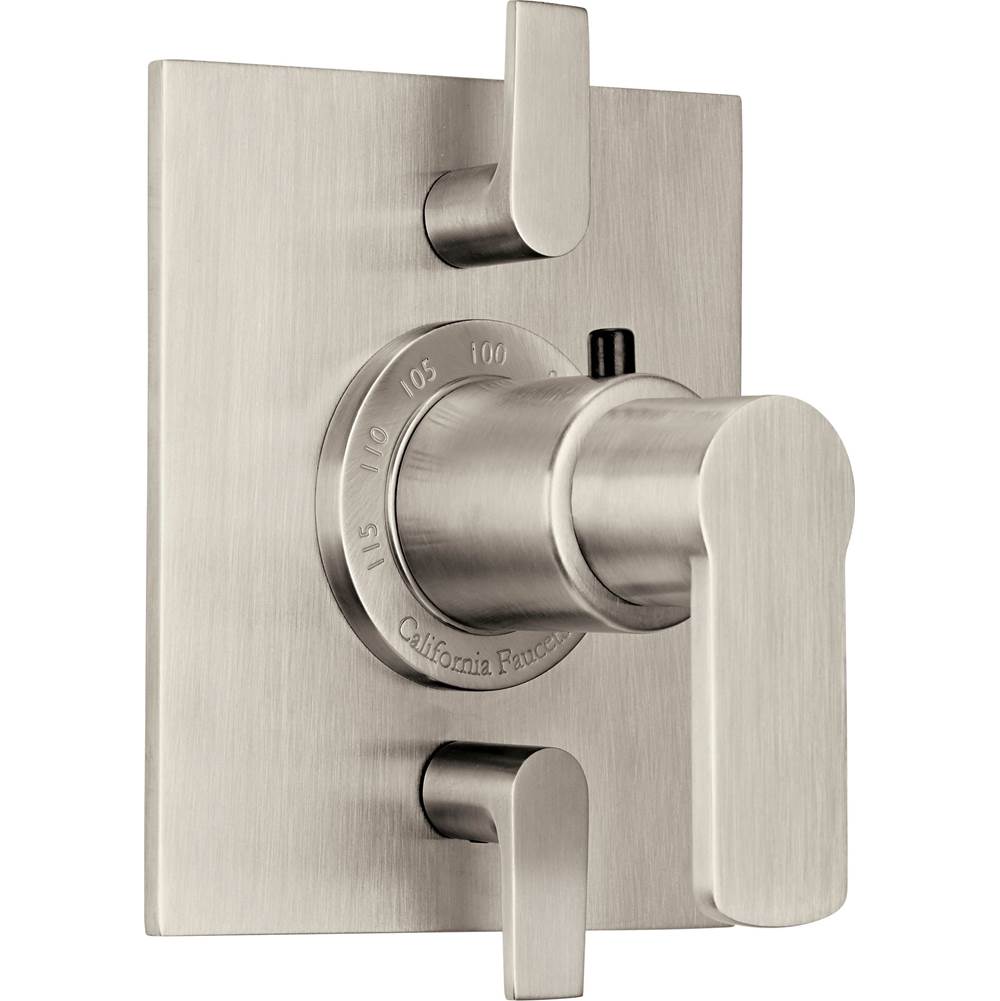 California Faucets - StyleTherm Trim Only with Dual Volume Control - Gloss White