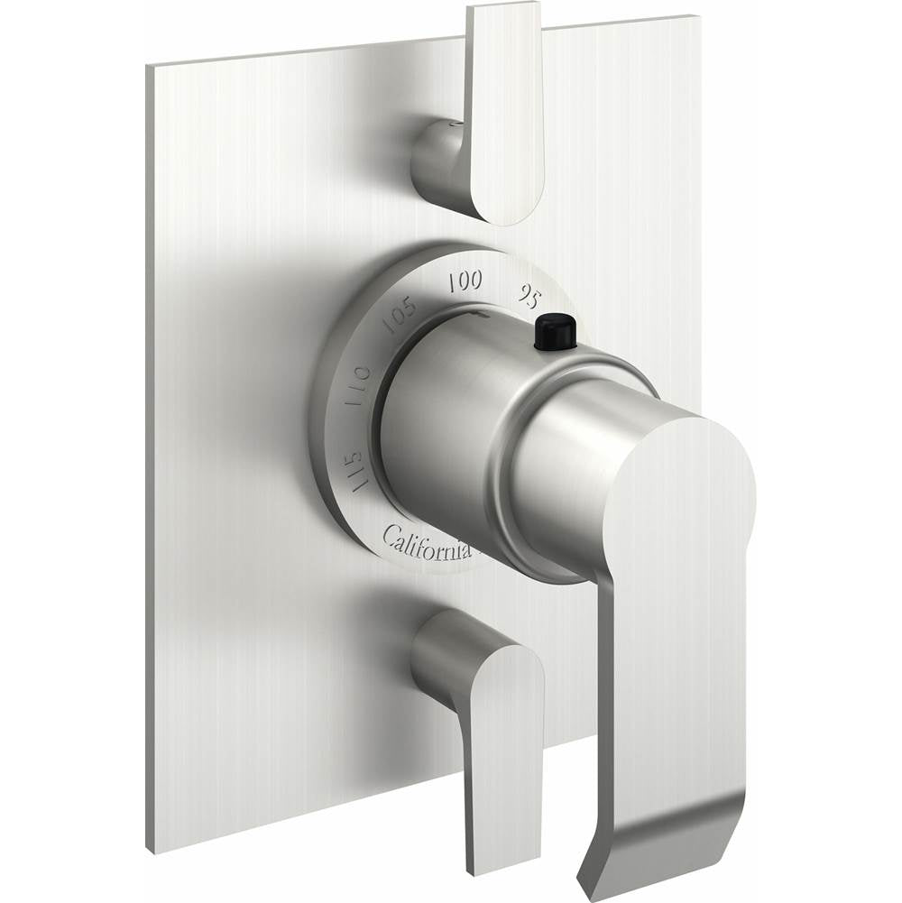 California Faucets - StyleTherm Trim Only with Dual Volume Control - Gloss White