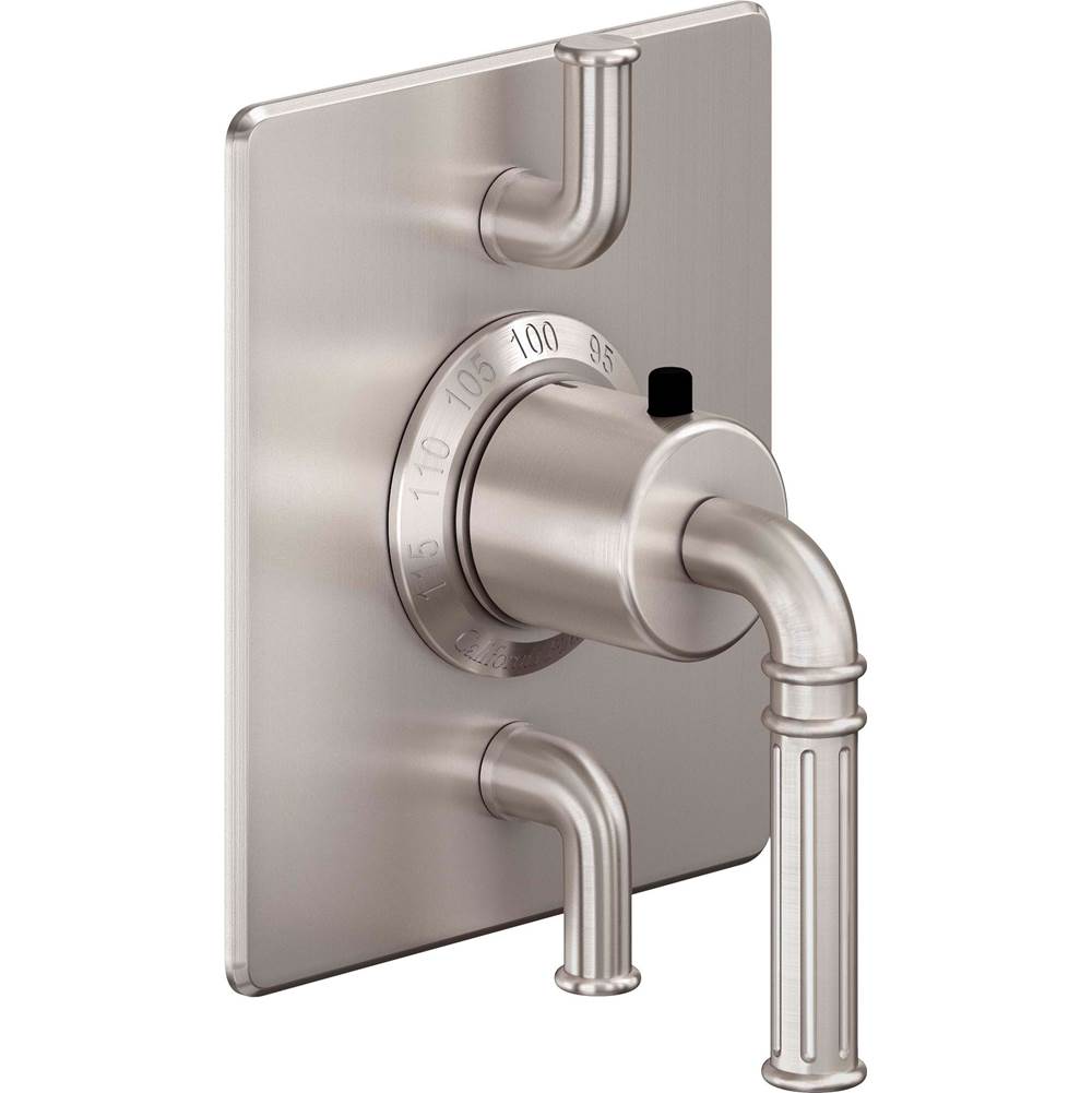 California Faucets - StyleTherm Trim Only with Dual Volume Control - Gloss White