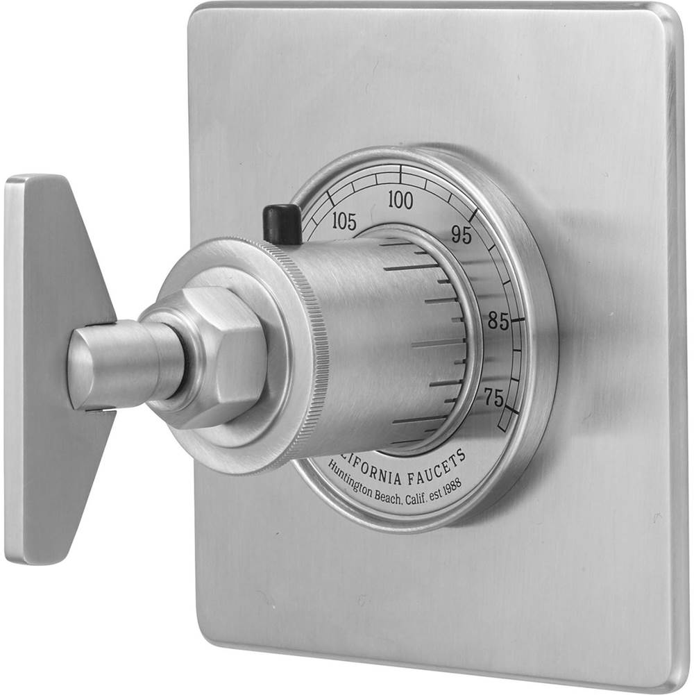 California Faucets - StyleTherm 3/4'' Thermostatic Trim Only - Gloss White