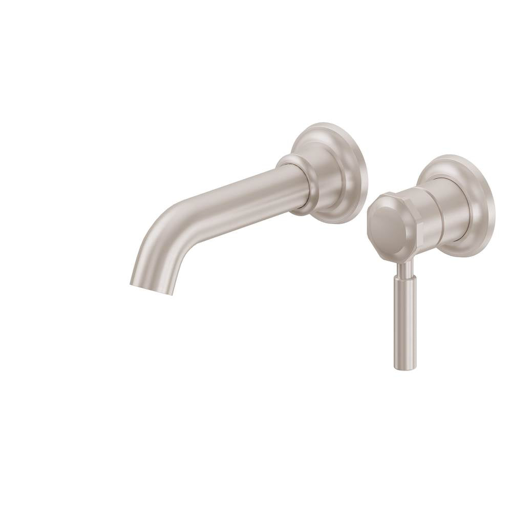 California Faucets - Single Handle Lavatory Wall Faucet Trim Only - Gloss White