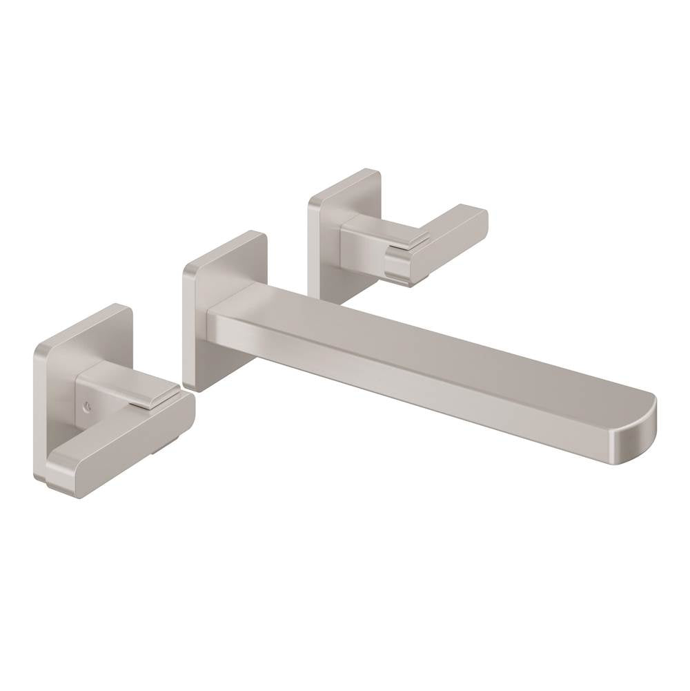 California Faucets - Two Handle Lavatory Wall Faucet Trim Only - Gloss White