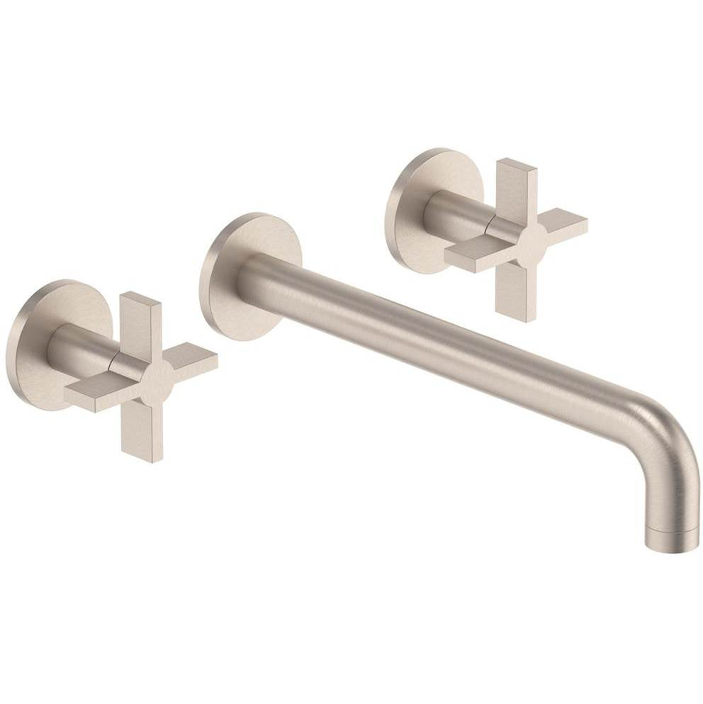 California Faucets - Two Handle Lavatory Wall Faucet Trim Only - Gloss White
