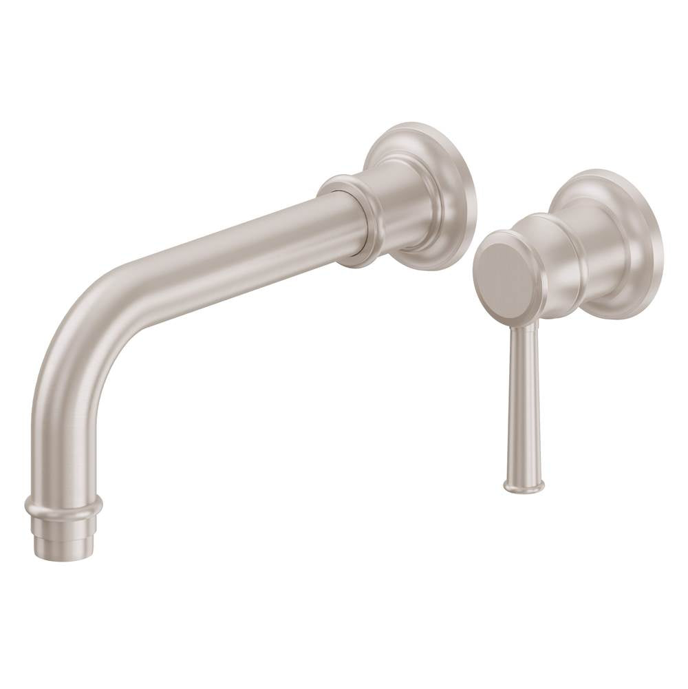 California Faucets - Single Handle Lavatory Wall Faucet Trim Only - Gloss White
