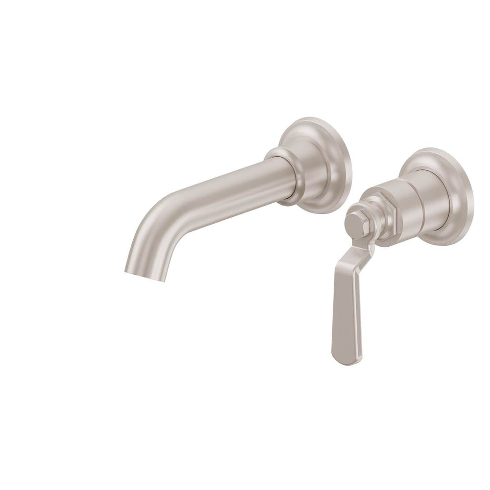 California Faucets - Single Handle Lavatory Wall Faucet Trim Only - Gloss White