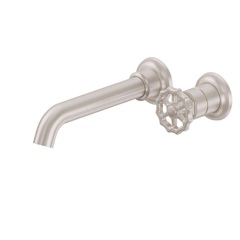 California Faucets - Single Handle Lavatory Wall Faucet Trim Only - Gloss White