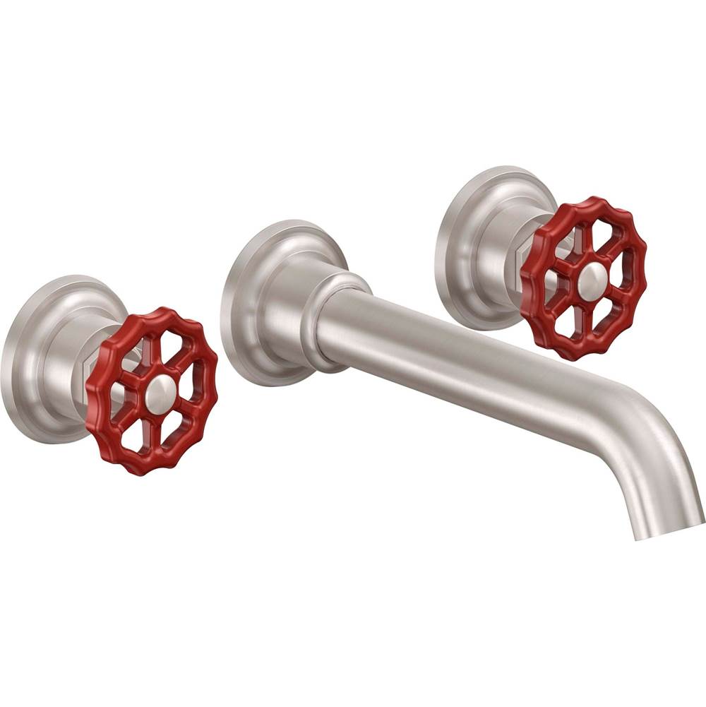 California Faucets - Two Handle Lavatory Wall Faucet Trim Only - Gloss White