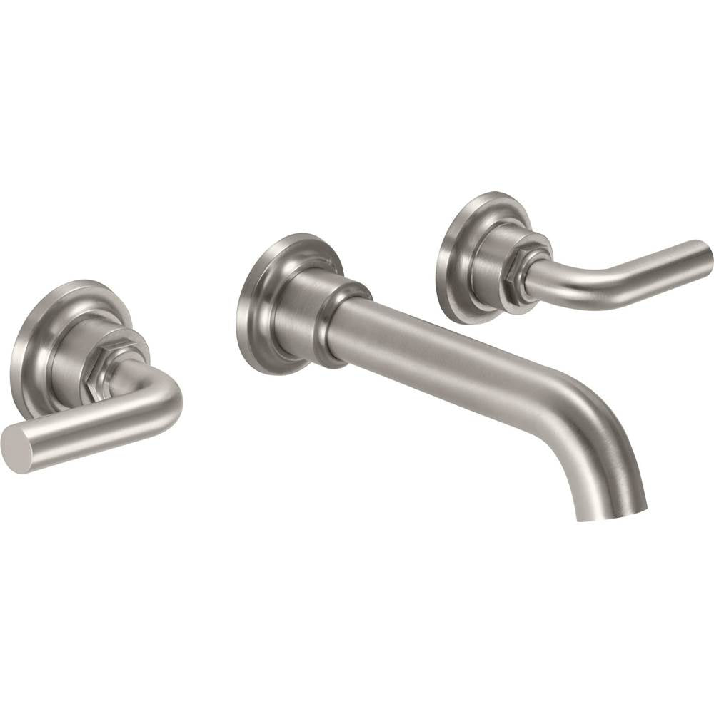 California Faucets - Two Handle Lavatory Wall Faucet Trim Only - Gloss White
