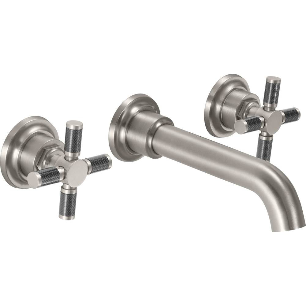 California Faucets - Two Handle Lavatory Wall Faucet Trim Only - Gloss White
