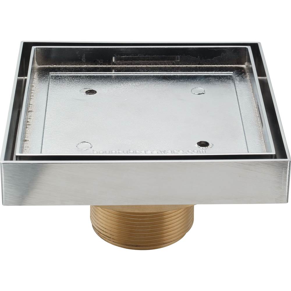 California Faucets - Tile StyleDrain Throat Upgrade - Stainless Satin Nickel Pvd