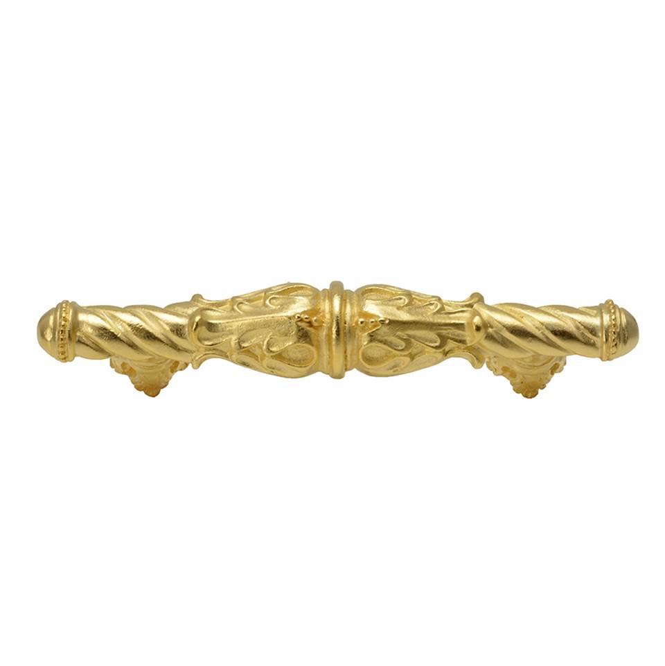 Acanthus 3'' O.C. Pull Romanesque Style w/ Column Base