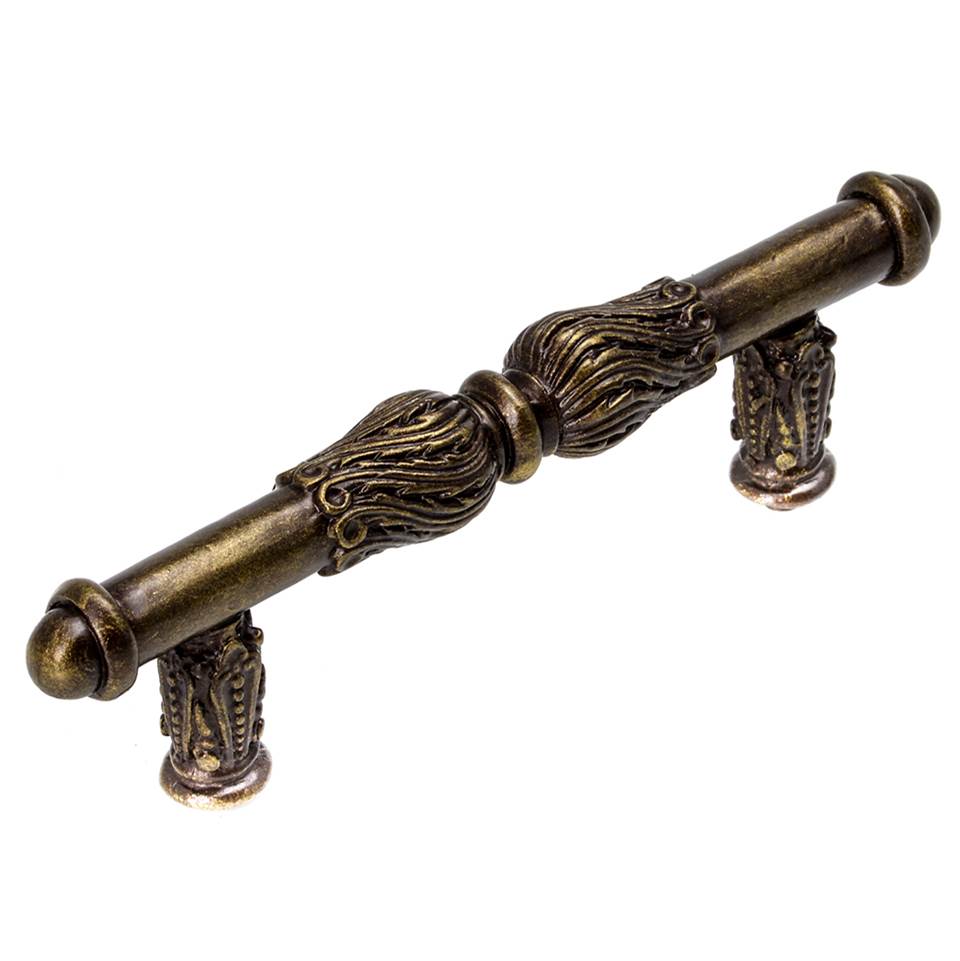 Acanthus 3'' O.C. Pull w/ Feather Scroll