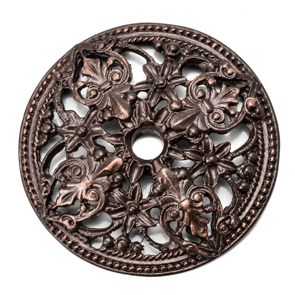 Carpe Diem Hardware - Juliane Grace Escutcheon With Florets - Oil Rubbed Bronze