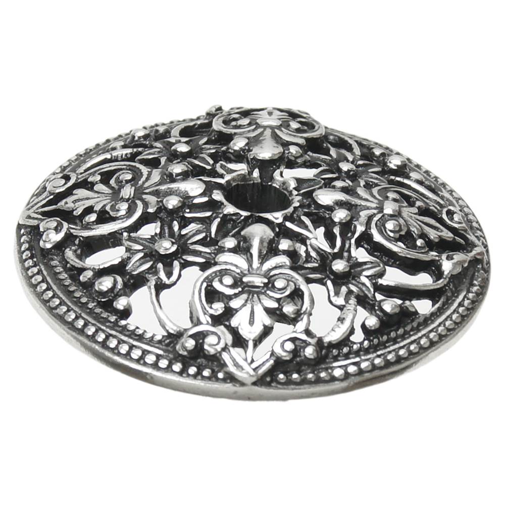 Carpe Diem Hardware - Juliane Grace Large Round Back Plate With Florets In Chalice. - Chalice