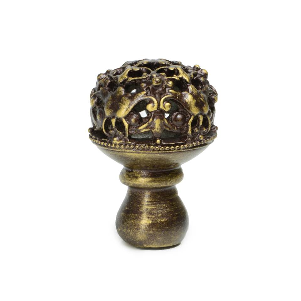 Carpe Diem Hardware - Juliane Grace Medium Knob Full Round In Antique Brass. - Antique Brass
