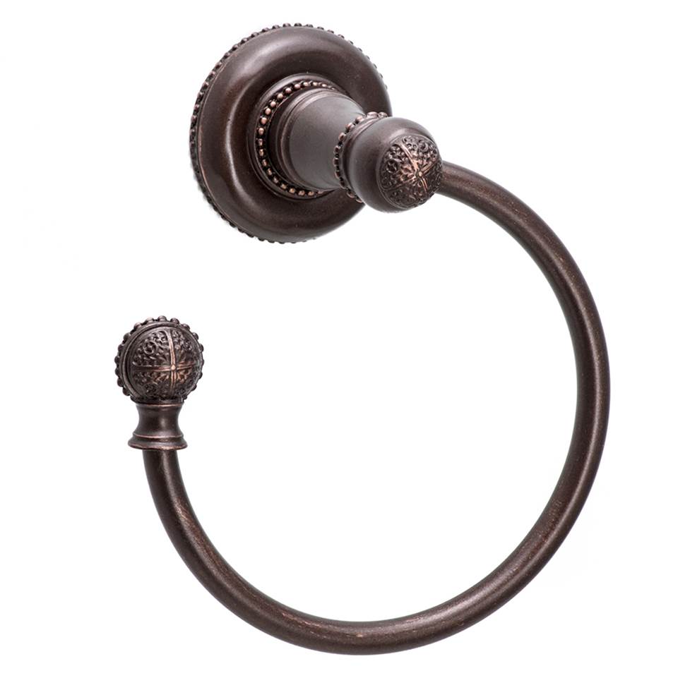 Carpe Diem Hardware - Millennium Swing Towel Smooth Ring Left - Oil Rubbed Bronze