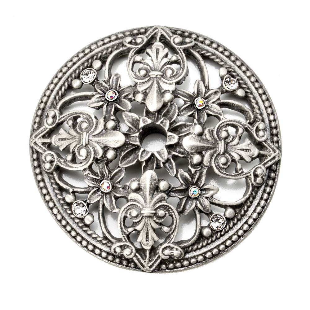 Carpe Diem Hardware - Juliane Grace Escutcheon w/ Swarovski Crystals - Soft Gold
