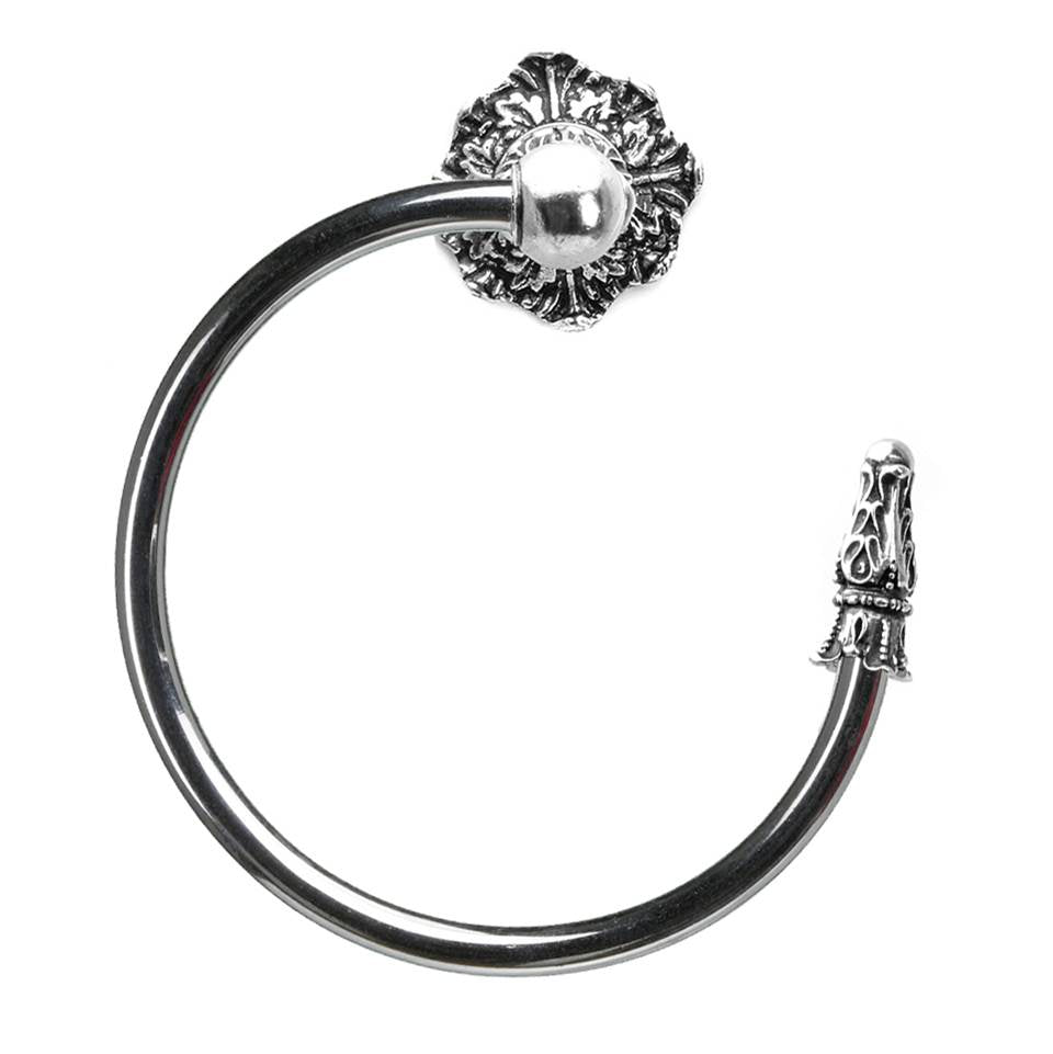 Carpe Diem Hardware - Acanthus Swing Towel Smooth Ring Left Renaissance Style - Chalice