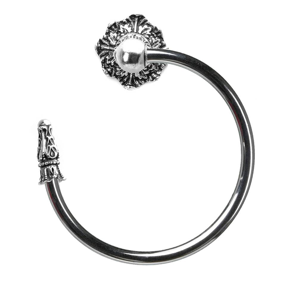 Carpe Diem Hardware - Acanthus Swing Towel Smooth Ring Right Renaissance Style - Chalice