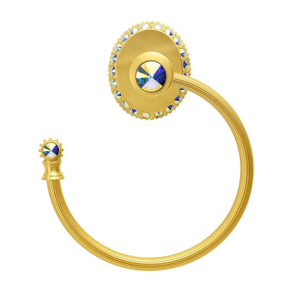 Carpe Diem 1835R-23Ab Cache Chrysalis Swing Towel Reeded Ring Left W/ Swarovski Crystals